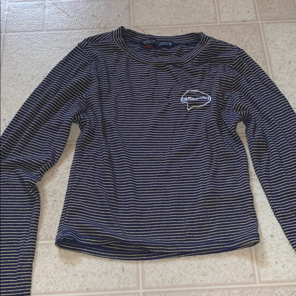Fitted longsleeve crop top